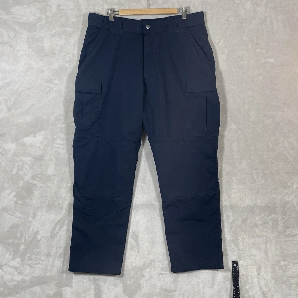 5.11 Tactical Men's TDU Adjustable Work Pants, 74003 - Black, XL Regular